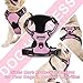 Rabbitgoo Dog Harness No-Pull Pet Harness Adjustable Outdoor Pet Vest Reflective Vest Harness for Large Dogs (Pink, L)