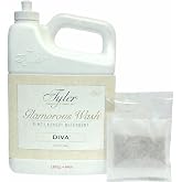 Tyler Glam Wash Laundry Detergent, Diva, Liquid, 64 Fl Oz HE Safe w/Dryer Sachet Pouch, Pull and Pour Spill Proof Cap