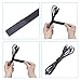 Cable Ties 100pcs Reusable Fastening Wire Cable Ties Straps Wrap Organizer (Black)