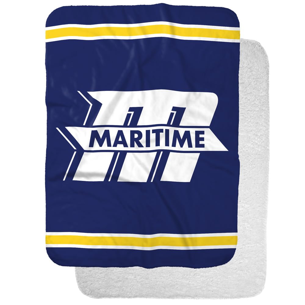 Massachusetts Maritime Academy Primary Logo Stripes