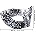 TecUnite 14 Pieces Unisex Retro Half Masquerade Masks Face Mask Venetian Mask for Fancy Dress Costume Party (silver)