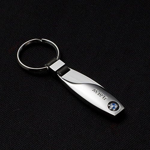 SHANG MEDING Water Drop Shaped Emblem Car Keychain Keyring Logo Symbol Sign Badge Personalized Custom logotipo Quality Metal Alloy Nice Gift for Man Woman (BMW)