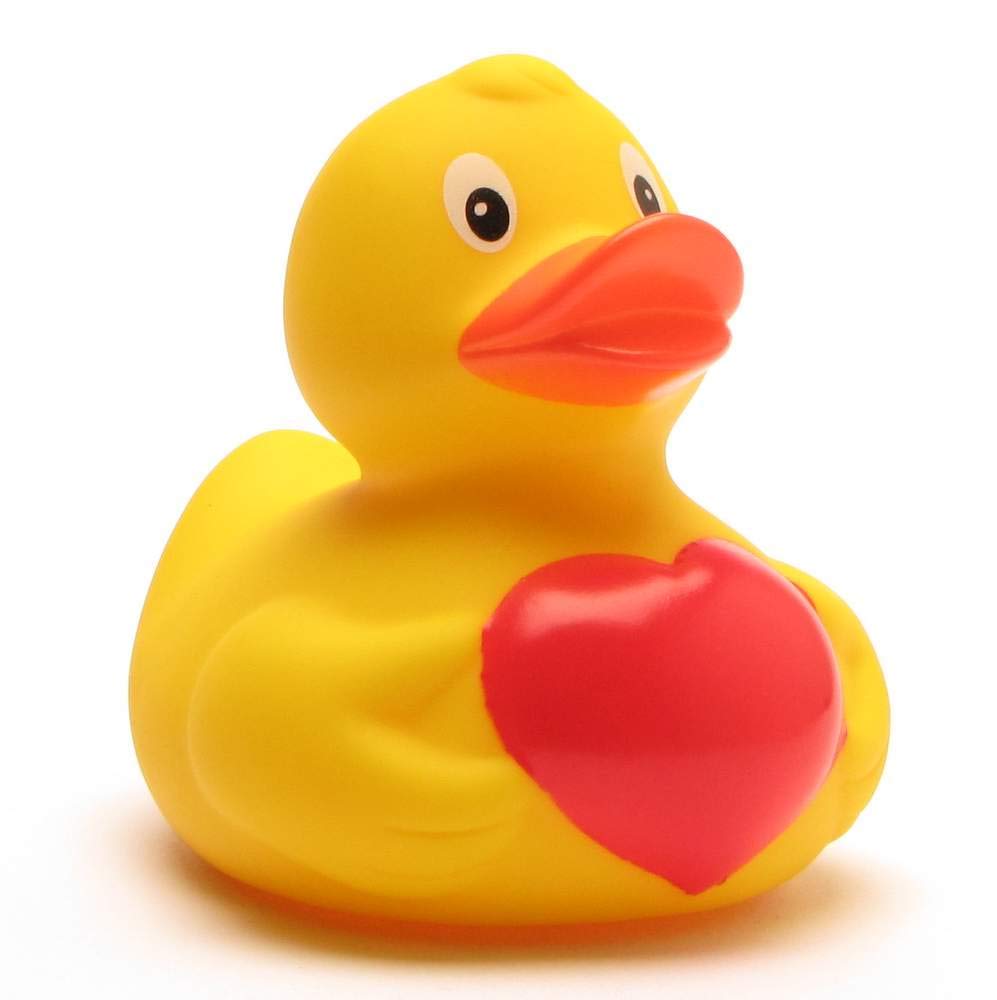 Rubber Duck Heart I Rubber Duckie I Rubber Ducky I Bath Duck