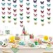 zilue Butterfly Banner Decorative Paper Garland for Wedding Baby Shower Birthday Theme Decor 110 Inches Pack of 2 Pieces Mix Color
