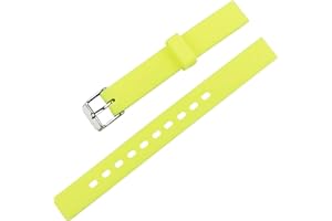 KHZBS Children's Candy Color Silicone Watch Band Waterproof Rubber Strap 12mm