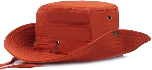 orange wide brim hunting hat