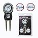 Team Golf NFL Miami Dolphins Divot Tool Pack With 3 Golf Ball Markers Divot Tool with 3 Golf Ball Markers Pack, Markers are Removable Magnetic Double-Sided Enamel