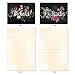 M2358TYB Chalk And Roses: 10 Assorted Blank Thank You Note Cards Featuring Chalkboard Styled Written Gratitudes Combined with Beautiful and Colorful Floral Sprays, w/White Envelopes.