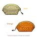 Silky Embroidered Brocade Oriental Fan Zipper Jewelry Coin Pouch Wallet (Set of 10)
