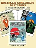 Nostalgic Song Sheets Postcards: 24 Full-Color Ready-to-Mail Cards (Card Books) by 