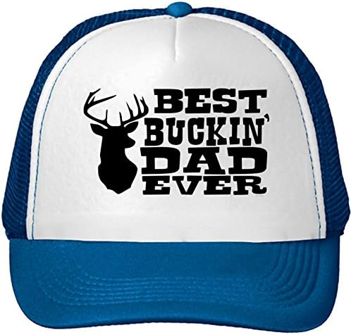 Unisex Best Buckin' Dad Ever Adjustable Cap One Size Blue