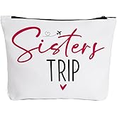 Fokongna Weekender Bags for Women Sisters Girls Trip Gifts Favors Makeup Travel Organizer, Bachelorette Party Decorations Bridesmaid Gifts for Friends Sister Cosmetic Bag