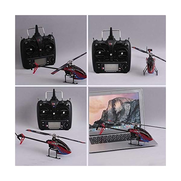 GRTVF Fernbedienung Hubschrauber 6-Kanal-bürstenloser Motor RC-Flugzeug-Spielzeug unbemanntes Luftfahrzeug Elektrisches… – Bild 5