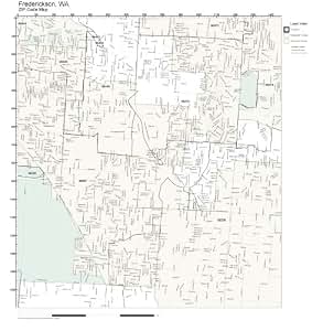 Amazon.com: ZIP Code Wall Map of Frederickson, WA ZIP Code Map Not