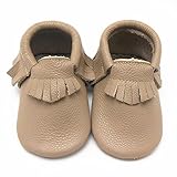 Sayoyo Baby Tassels Soft Sole Leather Infant Toddler Prewalker Shoes