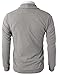 H2H Men's Classic Fleece Zip up Cardigan Collar Sweater Gray US S/Asia M (CMOCAL07)