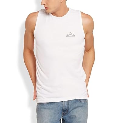 plain white muscle tee