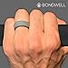 BONDWELL Silicone Wedding Ring for Men (Gray) Safe, Durable Mens Rubber Wedding Band for Active Athletic Male Life, Military, Fitness, Work & Workout (Size 10)