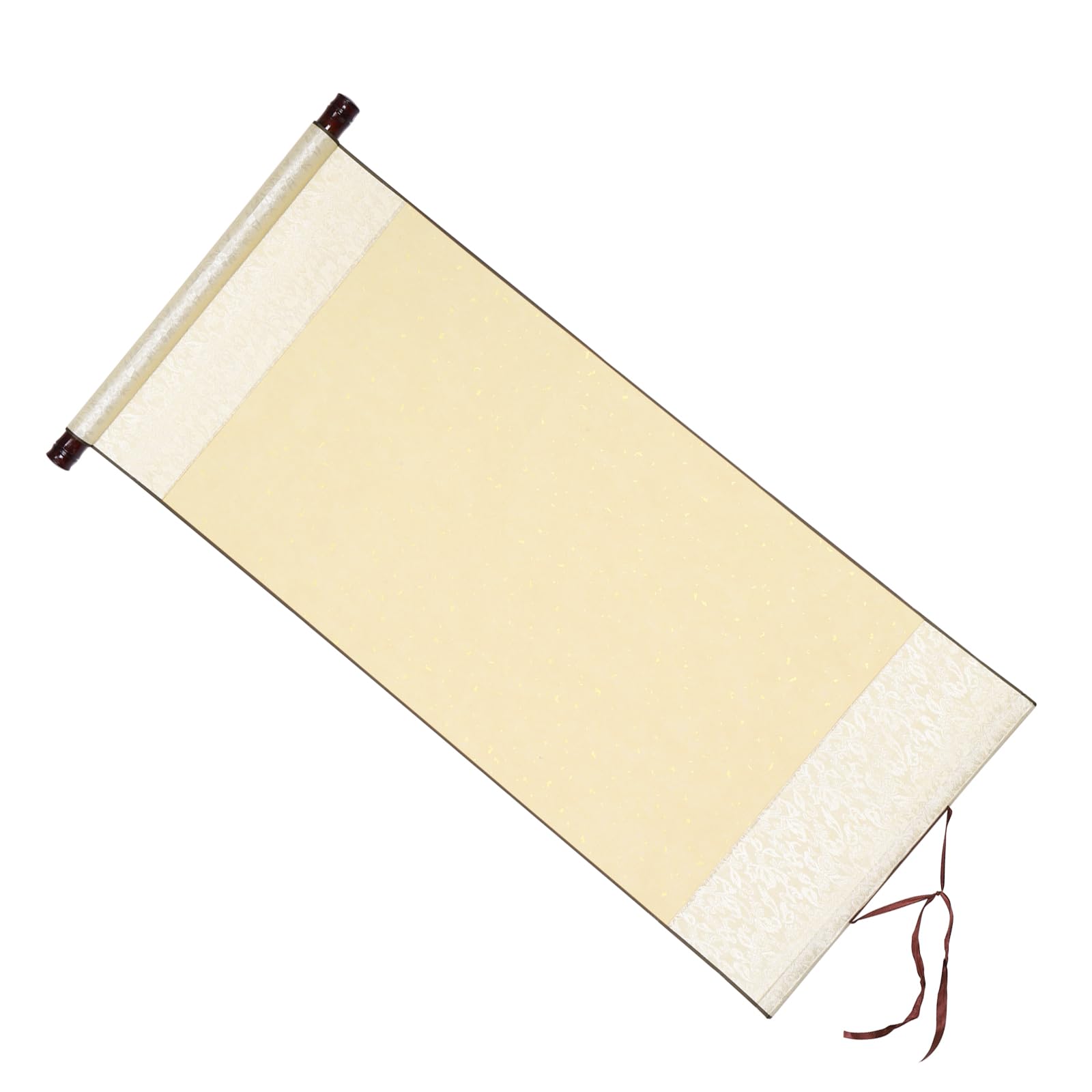 PATIKIL 35x16 Inch Xuan Paper Scroll, Silk Half Raw Ripe Blank Hanging Xuan Paper Chinese Calligraphy Practice Roll for Art Painting Home Decor, Beige
