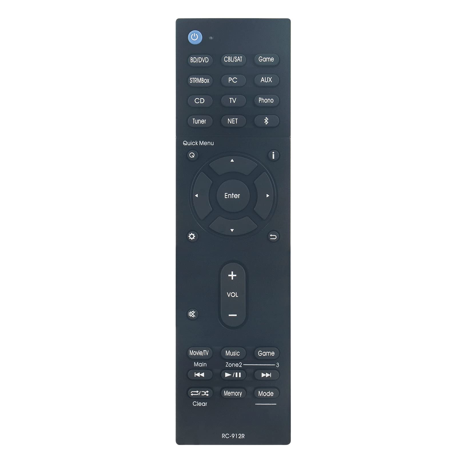 VINABTY RC-912R RC-911R Replacement Remote Control Compatible with Integra Network Audio/Video A/V Receiver DRX-2 DRX-3 DRX-3.1 DRX-2 DRX-3 DRX-2.1 DRX-3.2 DRX-4