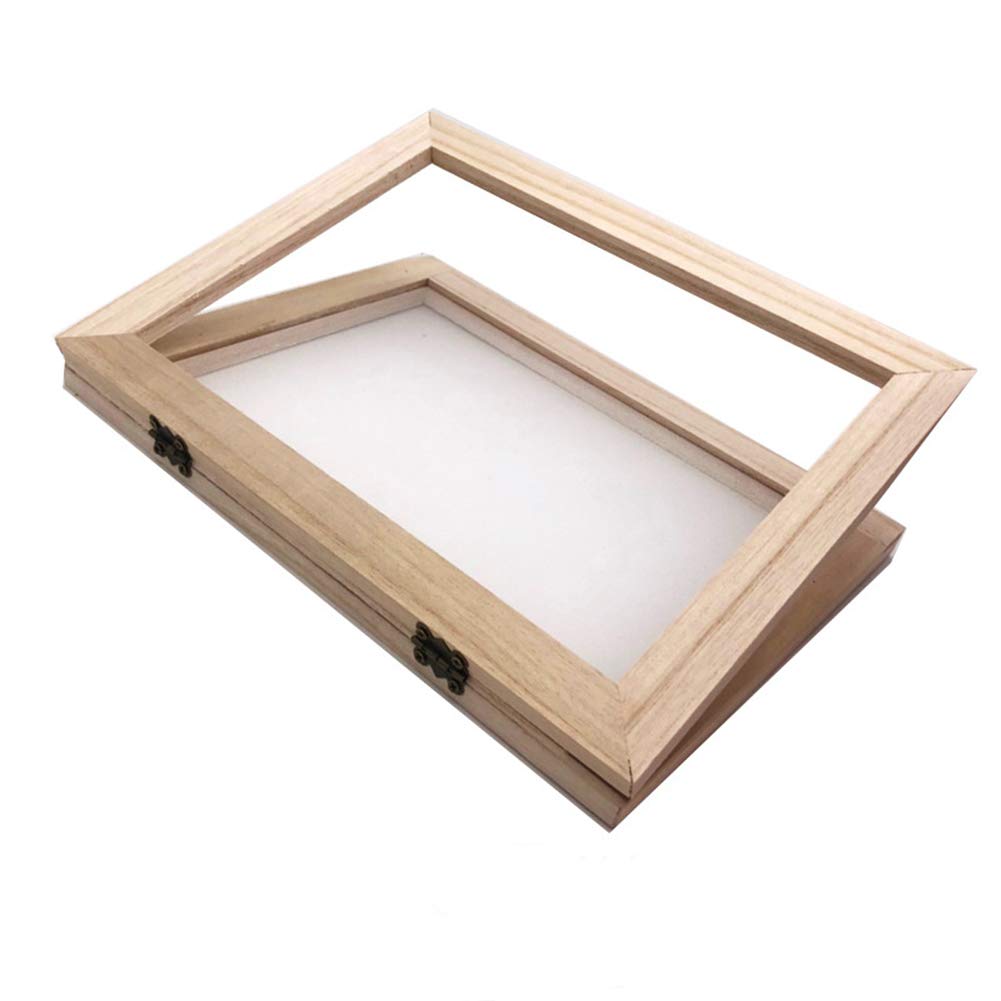 Sanmum Paper Making Frame & Deckle Traditional Wooden Papermaking for Handmade DIY Paper Crafts (34 x 25 x 3 cm)