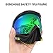 OutdoorMaster OTG Ski Goggles - Over Glasses Ski/Snowboard Goggles for Men, Women & Youth - 100% UV Protection (Black Frame + VLT 18% Grey Lens with Full REVO Green)