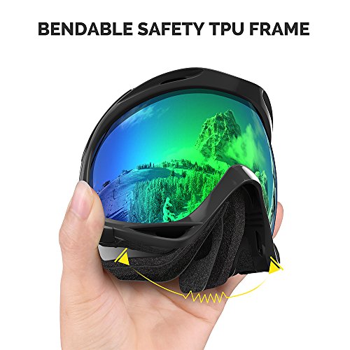 OutdoorMaster OTG Ski Goggles Over Glasses Ski/Snowboard Goggles for
