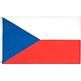 AZ FLAG - Czech Republic Flag - 3x5 Ft - 100D Polyester Czech Banner with Two Metal Grommets - Fade Resistant - Vivid Colors - 3' x 5' Feet - 150x90 Cm