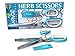 Herb Scissors Best Quality - Easy Clean Multipurpose 5 Stainless Steel Blades Kitchen Shears - Ergonomic Design with Cleaning Comb - Heavy Duty Durable Culinary Cutter with Sharp Blade - Blue Color