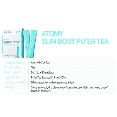 Buy Atomy 30 Packets X 1g Korean Puer Tea Slim Body Diet Health Supplement Online In Costa Rica B08gpz71s6