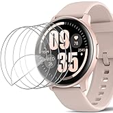 Tznzxm [5-Pack for Parsonver SR1 1.32" Smart Watch Screen Protector, Full Coverage HD Clear PET Film, Case Friendly Anti-Scratch Bubble-Free Anti-Fingerprint