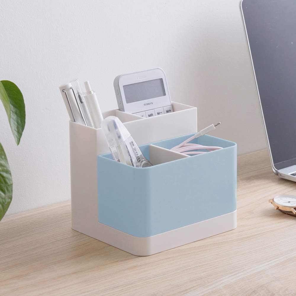 Lunmore Desktop Storage Organizer Pencil Case Card Holder Box Container for Desk, Office Supplies, Vanity Table : Office Products