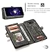 KONKY Magnetic Wallet Case Suit for Samsung Galaxy S8 Black