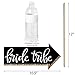 Funny Bride Tribe - Bridal Shower & Bachelorette Party Photo Booth Props Kit - 10 Piece