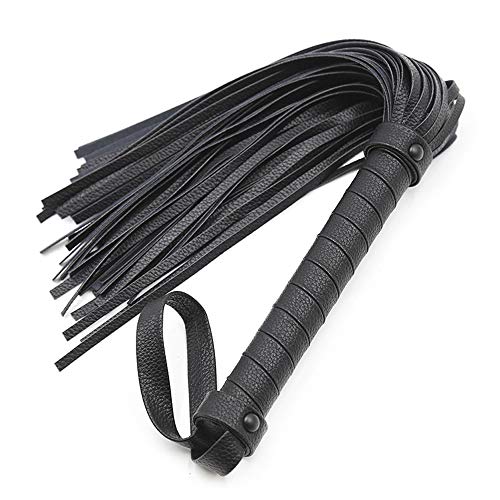 JAPI Riding Whip/Faux Leather Short Horse Whip for Teaching Training