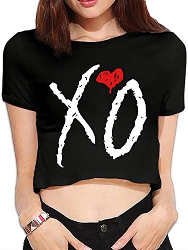 Cool Xo The Weeknd Covers Crop Top Navel T Shirt