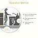 KUPPET Garbage Disposals 1 HP Household Food Waste Garbage Disposal with Power Cord for Home Kitchen-3 Level of Grinding 2600 RPM Super Quiet&Easy to Install -Black