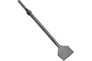 Phyxlyn 2" Wide 18" Long Pneumatic Air Chisel Bit, 0.401 Inch Shank, Tile and Thinset Scaling Chisel, Thinset Scaling Scraper
