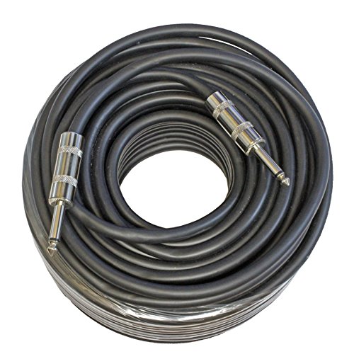 MCSPROAUDIO 12 Gauge Speaker Cables 2 Cable Pack (100 Foot, 1/4 inch to 1/4 inch)