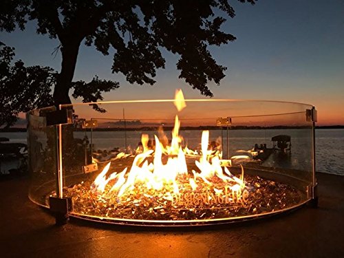 Oriflamme Savanna Stone Gas Fire Pit Table 42 Table Top