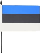 AZ FLAG Estonia Table Flag 5x8 in Desk Flag with Pole & Base 21x14 cm view 2