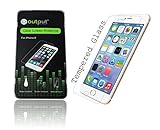 Iphone 6 Glass Screen Protector - [NEW] OutputX® Premium Tempered Glass Screen Protector (4.7 Inch) HD Retina Transparency, High Strength Impact Dispersion, Scratch Resistant, Zero Residue Adhesive, Easy to Clean
