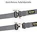 FAIRWIN Tactical Belt, Military Style Webbing Riggers Web Belt with Heavy-Duty Quick-Release Metal Buckle(Grey, M)