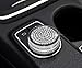 YUWATON Car Bling Interior Accessories for Mercedes Benz GLA250 CLA250 2013-2019 Car Multimedia Knob Cover Rihinestone Decals (Silver)
