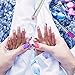 Bememo 4 Pieces Nail Art Brush Set, 3 Pieces Nail Liner Brush UV Gel Painting Pen and 1 Piece Dual Tipped Ombre Sponge Brush Nail Gradient Shading Pen Nail Tip Builder with 4 Replacement Heads