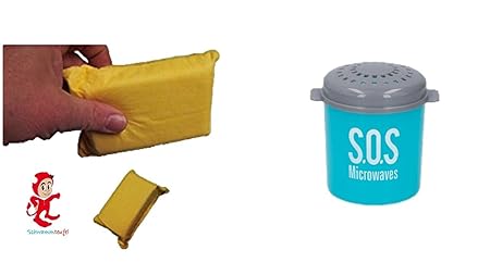 Microondas & Horno Vaporera limpiador para limpieza turquesa + ...