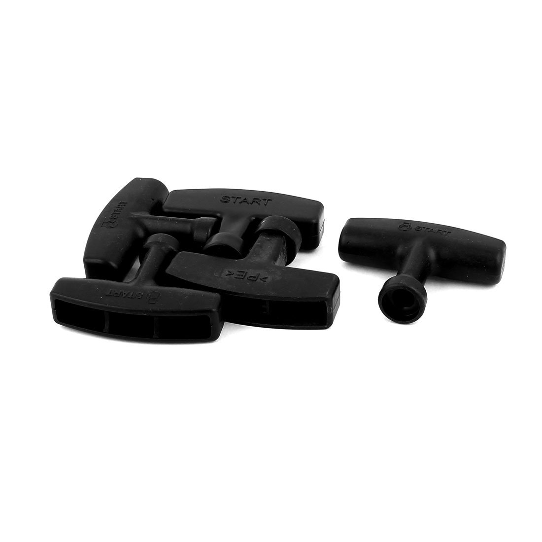 Sourcingmap Plastic Replacement Recoil Start Pull Handle Knob Grip 5Pcs Black
