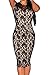 Zkess Women's Sleeveless Lace Cocktail Party Dress