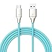 Xcentz USB Type C Cable, [2 Pack 6ft] USB C to USB A Fast Charger, Nylon Braided Charging Cable for Samsung Galaxy S10/S9/S8/Note 8/9/10, LG V20/G5/G6, Pixel, iPad Pro 2018 and More, Teal