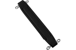 fengxiaomin-1PCS Vintage Leather AMP Amplifier Handle Guitar Amplifier Handle Strap For Amplifiers Suitcases, Black
